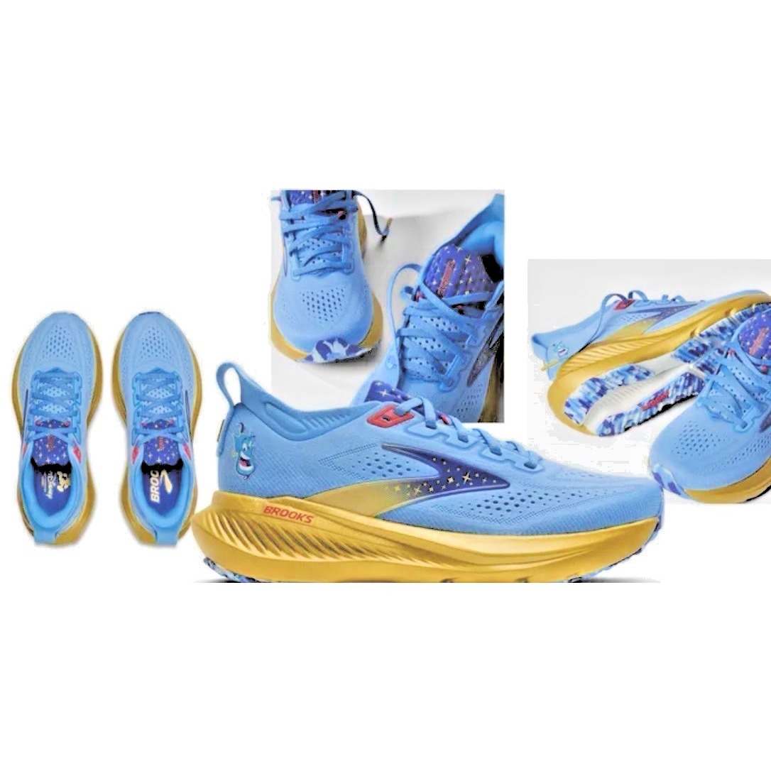 2026 Rundisney Springtime Brooks Genie Glycerin 23 Womens Size 7.5 B Aladdin